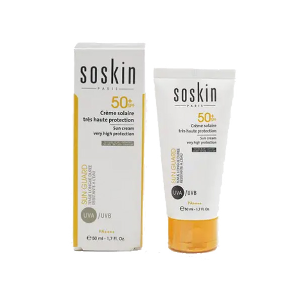 کرم ضدآفتاب بی رنگ با +SPF50 فلوئید 50 میلی لیتری